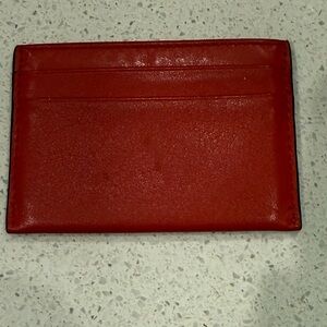 Coach Red Leather Credit Card Holder